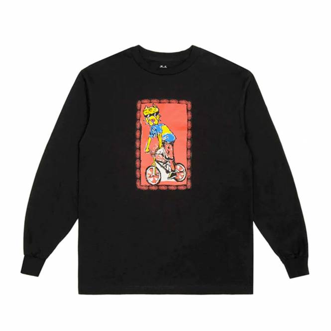 WKND Skateboards Grind King Long Sleeve Skate T-Shirt - Black