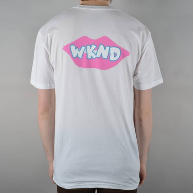 WKND Skateboards Lips Are Sealed Skate T-Shirt - White