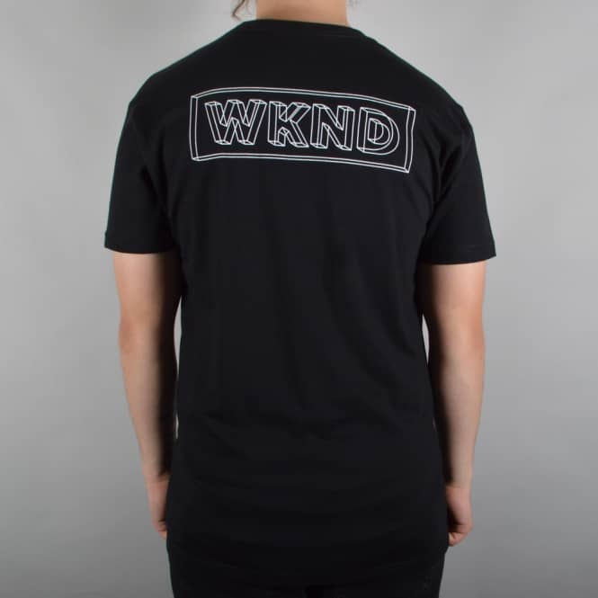 WKND Skateboards Wire Frame Skate T-Shirt - Black