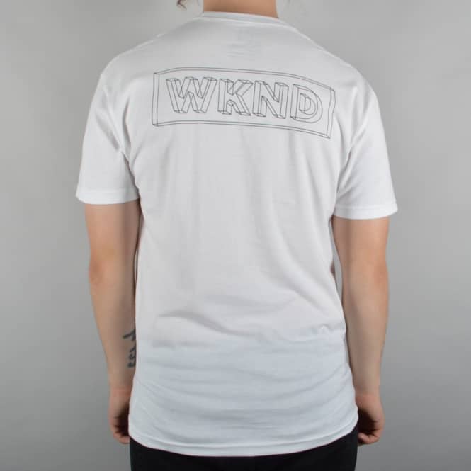 WKND Skateboards Wire Frame Skate T-Shirt - White