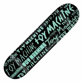 Word Marks Black Skateboard Deck 8.25''