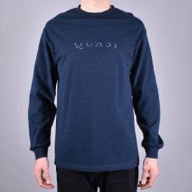 Wordmark Longsleeve T-Shirt - Navy