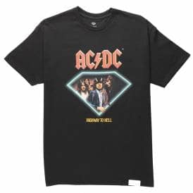 X AC/DC Highway To Hell Skate T-Shirt - Black