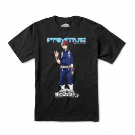 X My Hero Academia Shoto Todoroki Skate T-Shirt - Black