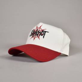 X Slipknot Nonagram Snapback Cap -  White/Red
