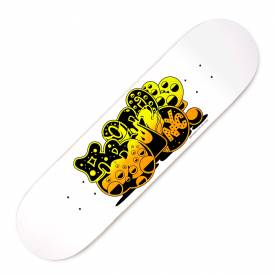 X SP-ONE Bubble (Orange & Yellow) Skateboard Deck 8.5''