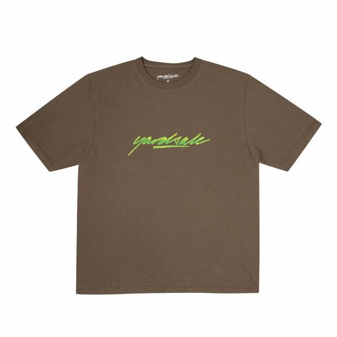 Yardsale Script Sludge Skate T-Shirt - Tan