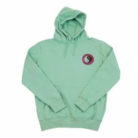 Yin Yang Logo Pullover Hoodie - Washed Teal