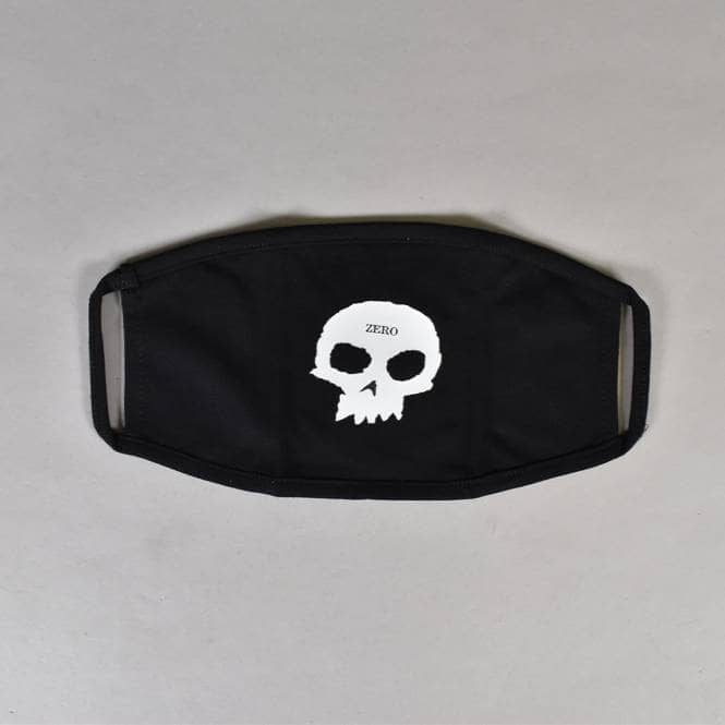 Zero Skateboards Single Skull Face Mask - Black