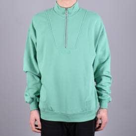 Zip Neck Sweatshirt - Peppermint